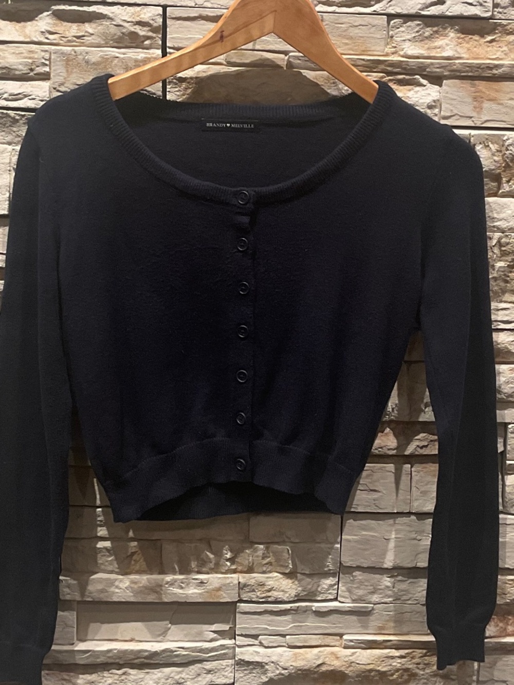 Brandy Melville Knit Navy Cardigan Size XS/S